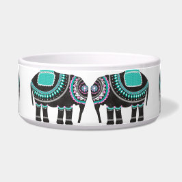 Comedero Elefantes Indios Ornamentados Diseño de Gatito Per