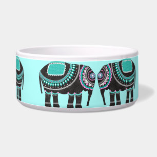 Comedero Elefantes Indios Ornamentados Diseño de Perrito y