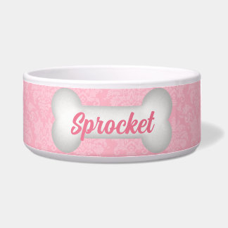 Comedero Elegancia clásica rosa para Mascotas