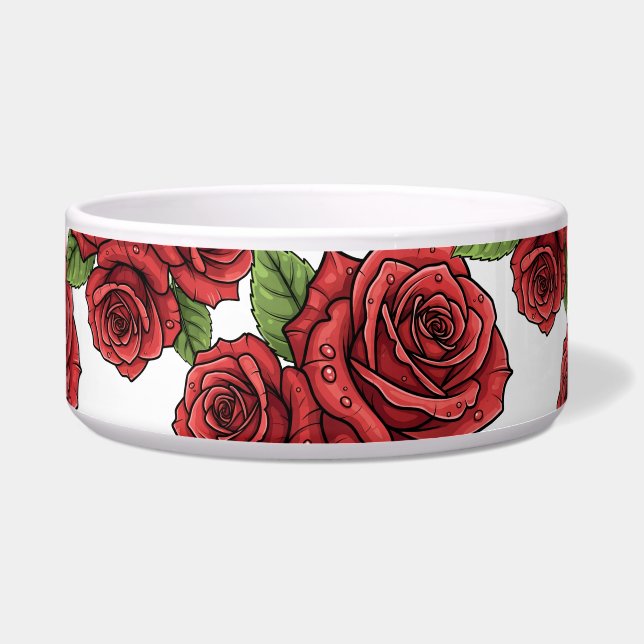 Comedero Elegante diseño Rosa (Frente)