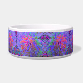 Comedero Elegante Flor de Dalia Decorativa Psicodélica