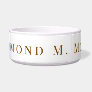 Comedero Elegante Nombre Personalizado