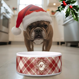 Comedero Elegante perro clásico de la talla de Tartán