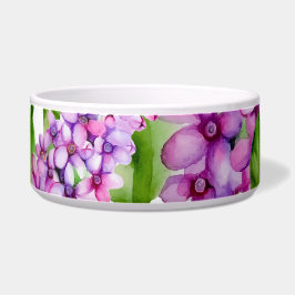 Comedero Elegante rama lila acuarela