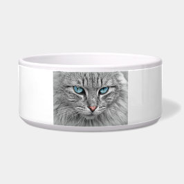 Comedero Elegante Tazón de Retrato Gato - Diseño felino Reg