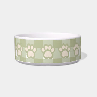 Comedero Elegante tazón mascota Green Gingham