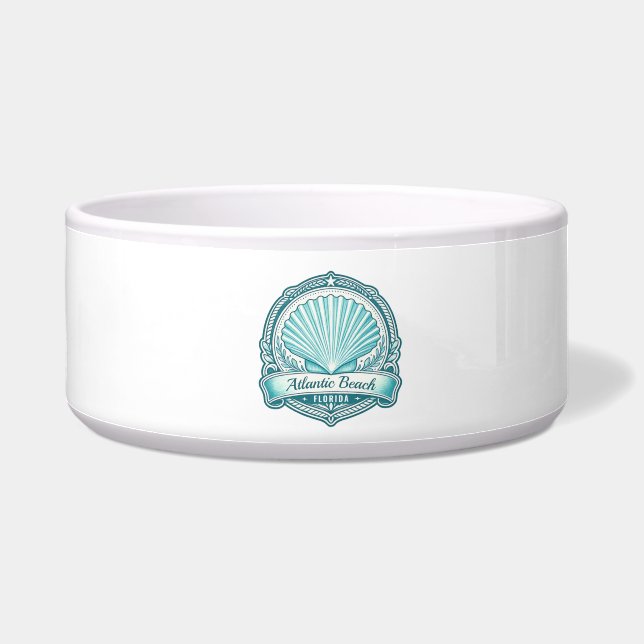 Comedero Emblema Costero de Atlantic Beach FL de Conchas (Izquierda)