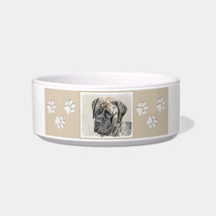 Comedero English Mastiff (Brindle) Painting - Dog Art
