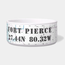 Entrada Nautica de Fort Pierce FL Longitud de lati