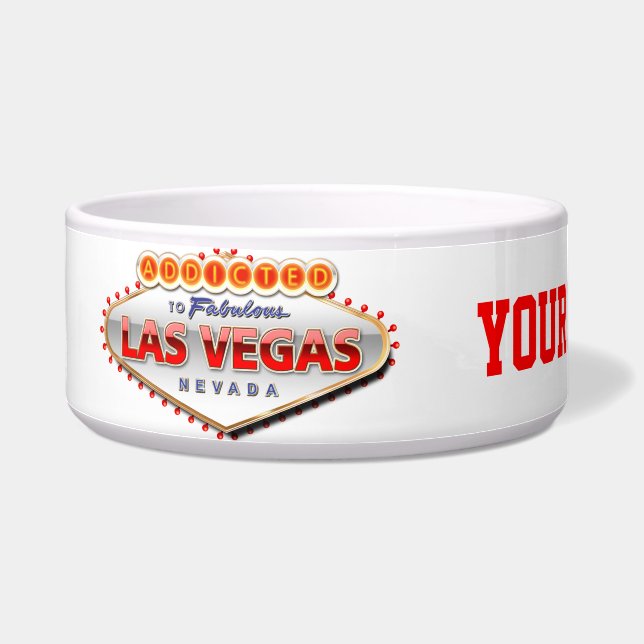 Comedero Enviciado a Las Vegas, Rótulo divertido de Nevada (Izquierda)