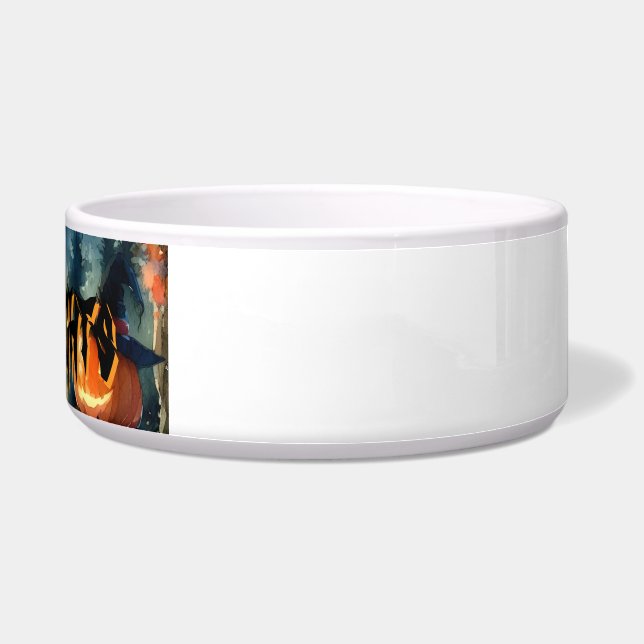 Comedero Espectacular y hermoso paisaje de Halloween acuare (Derecha)