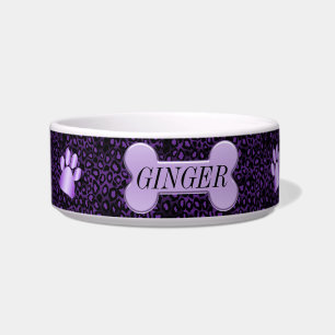 Comedero Estampado Animal Púrpura - Personalizado
