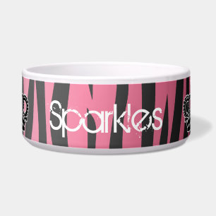 Comedero Estampado de zebra rosado y negro de la princesa