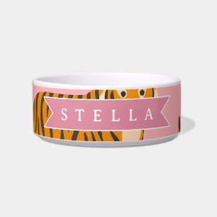 Comedero Estética personalizada rosa tigre chic rebelde div