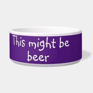 Comedero Esto Podría ser Perro de Cerveza Humor Divertido M