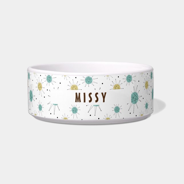 Comedero Estrella Azul Amarillo Franciscana Explosión Media (Frente)