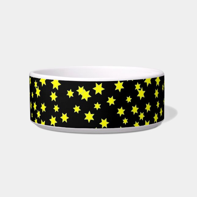 Comedero Estrellas amarillas Tazón de mascotas (Izquierda)