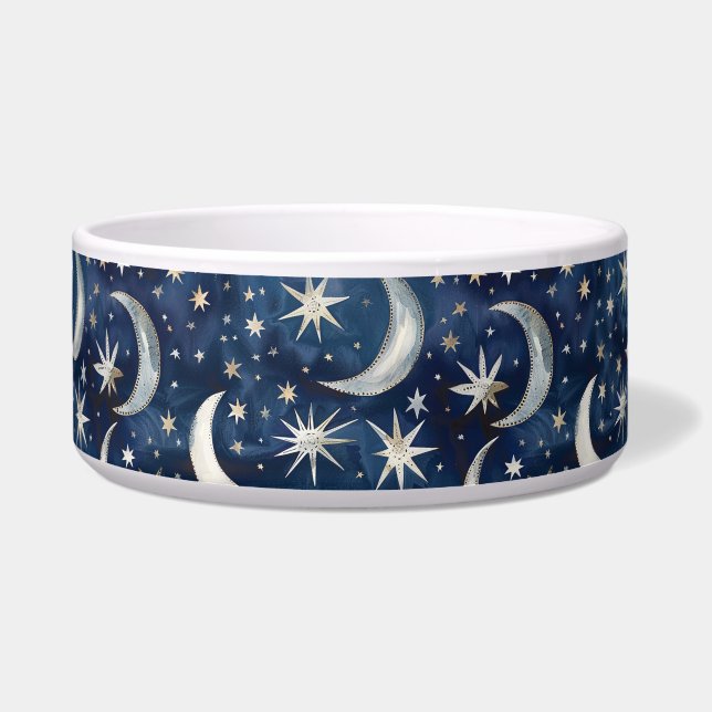 Comedero Estrellas de Oro Plata Azul (Frente)