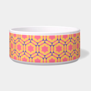 Comedero Estrellas rosadas Patrón de hexágono