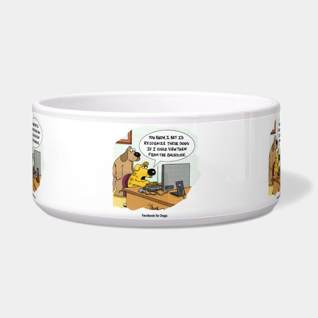Comedero Facebook para los perros (Frente)