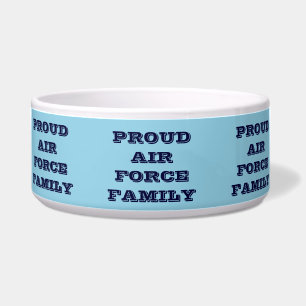 Comedero Familia de la Fuerza Aérea Proud de Pet Bowl