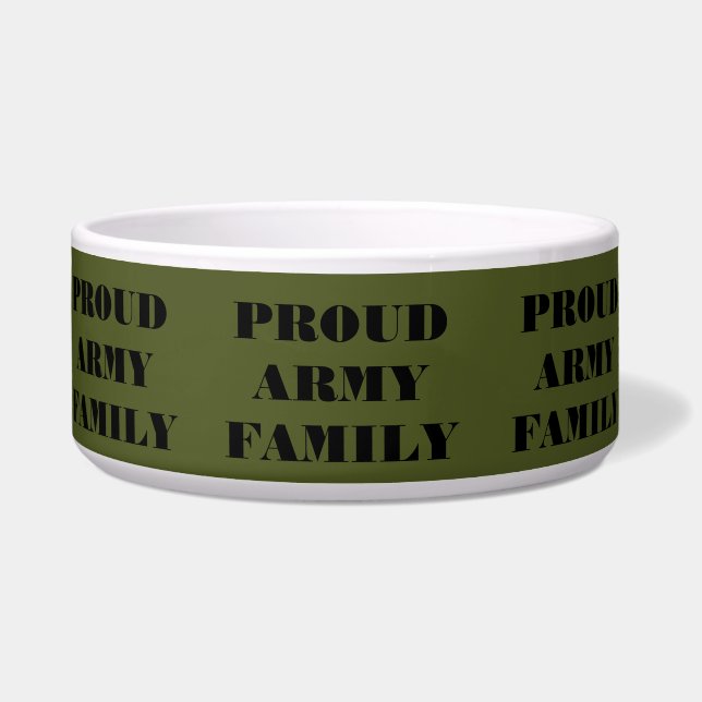 Comedero Familia del Ejército Orgulloso de Bowl (Frente)