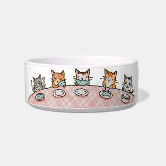 Comedero Fancy Dinner Festín Mascota cerámico Cat Bowl