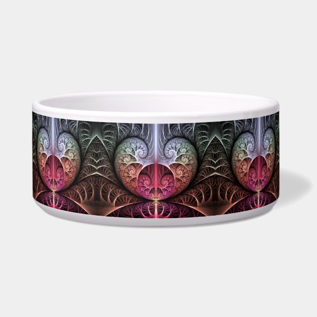 Comedero Fantasía irreal abstracta arte fractal (Frente)