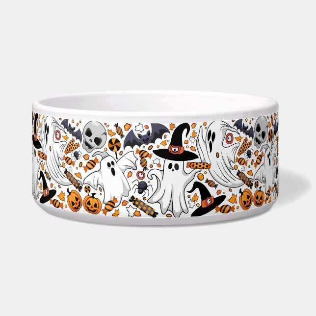 Comedero Fantasmas fantasmagóricos y adorables monstruos ad (Frente)