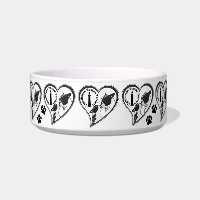 Comedero Faro Boston Terrier Pet Bowls (Frente)