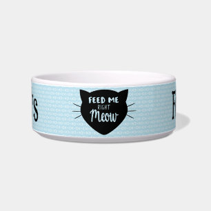 Comedero Feed Me Right Meow Personalizado