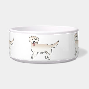 Comedero Feliz crema inglesa, perros de dibujos animados Go