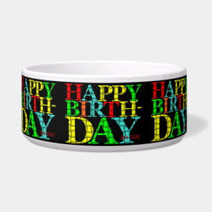 Comedero Feliz cumpleaños Pet Bowl