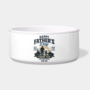 Comedero Feliz Día del Padre - Mejor Papá del Mundo
