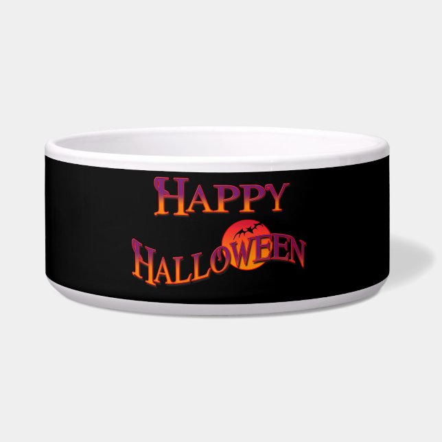 Comedero Feliz Halloween  (Frente)