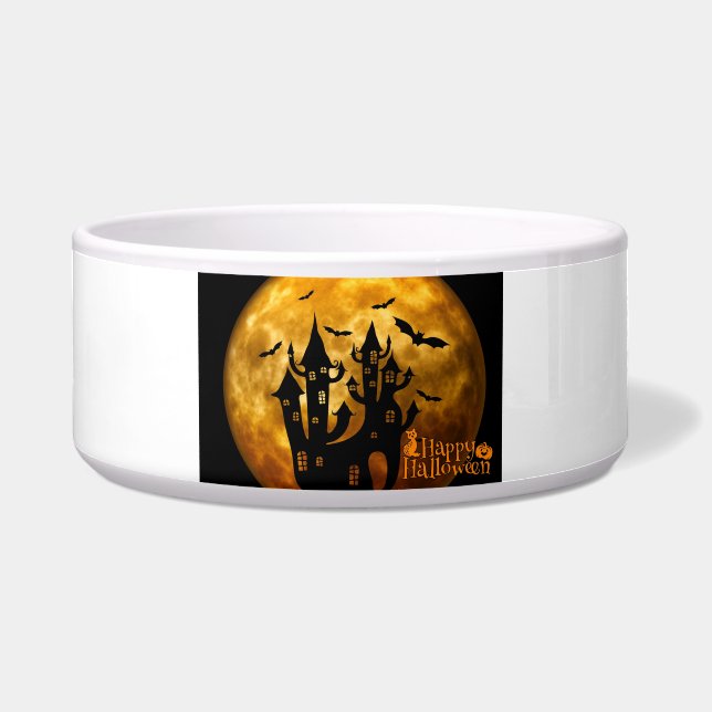 Comedero Feliz Halloween (luna llena) (Frente)