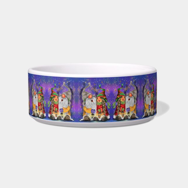 Comedero Feliz Navidad Gnomes Bowl (Frente)