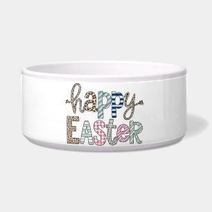 Comedero Feliz Pascua Conejo Floral Lindo Primavera Leopard