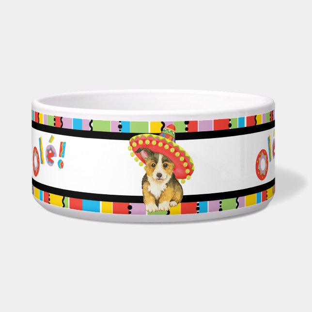 Comedero Fiesta Pembroke Welsh Corgi Pet Bowl (Izquierda)