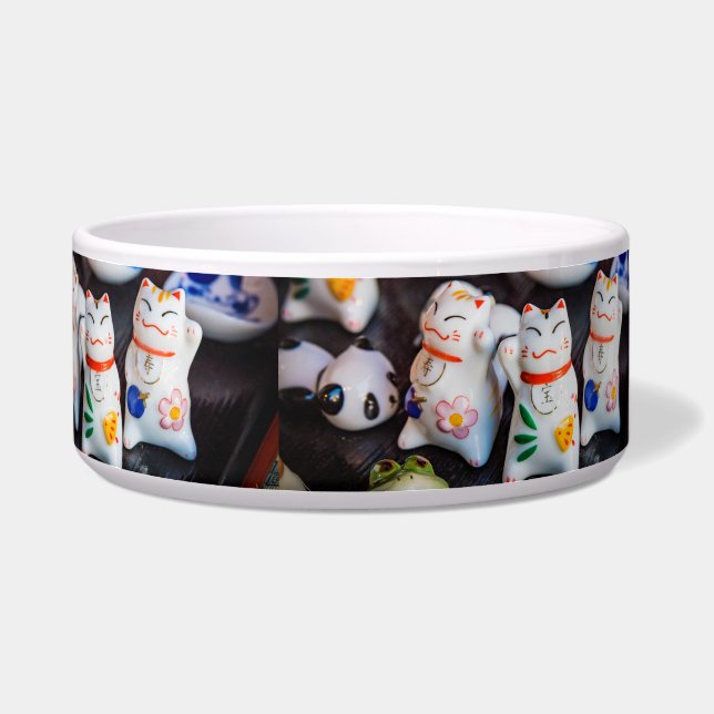 Comedero Figurillas de gato que llama (Derecha)