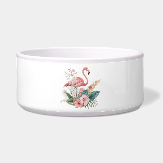 Comedero Flamenco Con Flores (Frente)