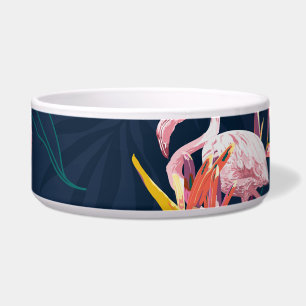 Comedero Flamingo hawaiano: Obra de arte tropical vintage