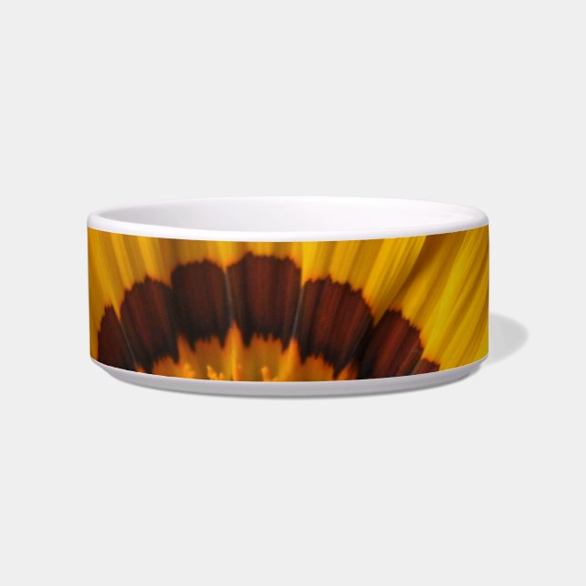 Comedero Flor amarilla sobre fondo negro (Frente)