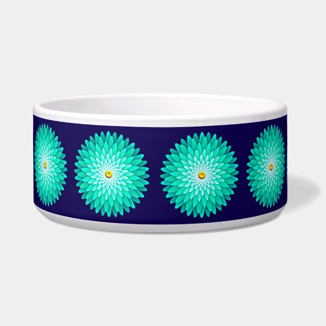 Comedero Flor azul Mandala-68566 (Frente)