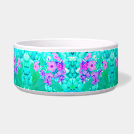 Comedero Flor Phlox de jardín rosado en Aquamarine