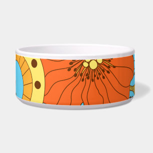Comedero Floral de mano dibujada: colorida sin costura