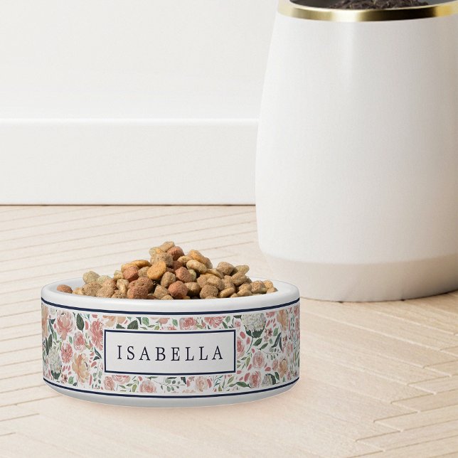 Comedero Floral de verano medio | Perro personalizado (Subido por el creador)