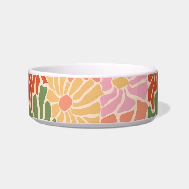 Comedero Floral Retro Groovy  (Frente)