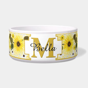 Comedero Floral tropical amarillo girasol