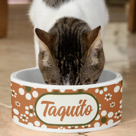 Comedero Flores florales de terracota de México